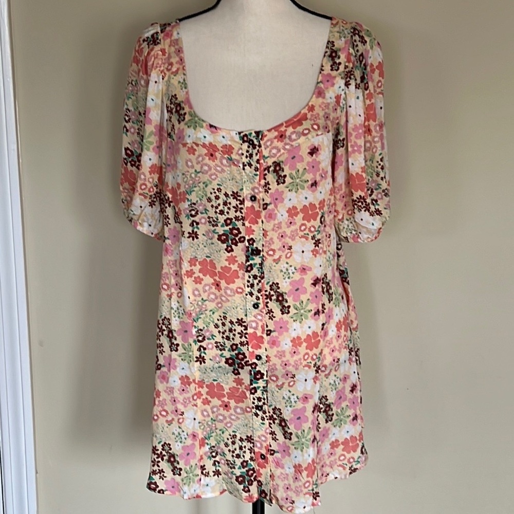 Free People Callie Floral Tunic